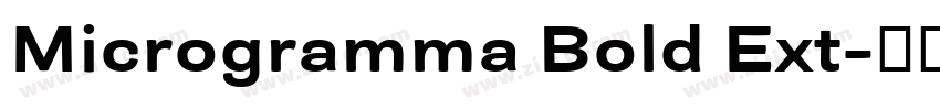 Microgramma Bold Ext字体转换
